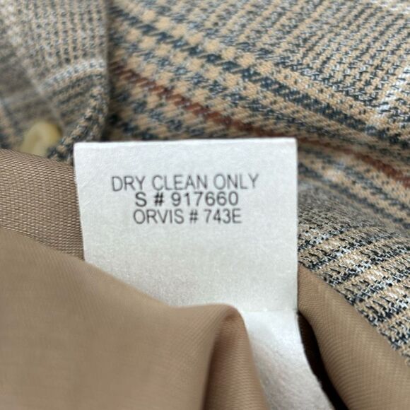 Orvis Vintage Tweed Blazer Tan Size 12 - Picture 6 of 7